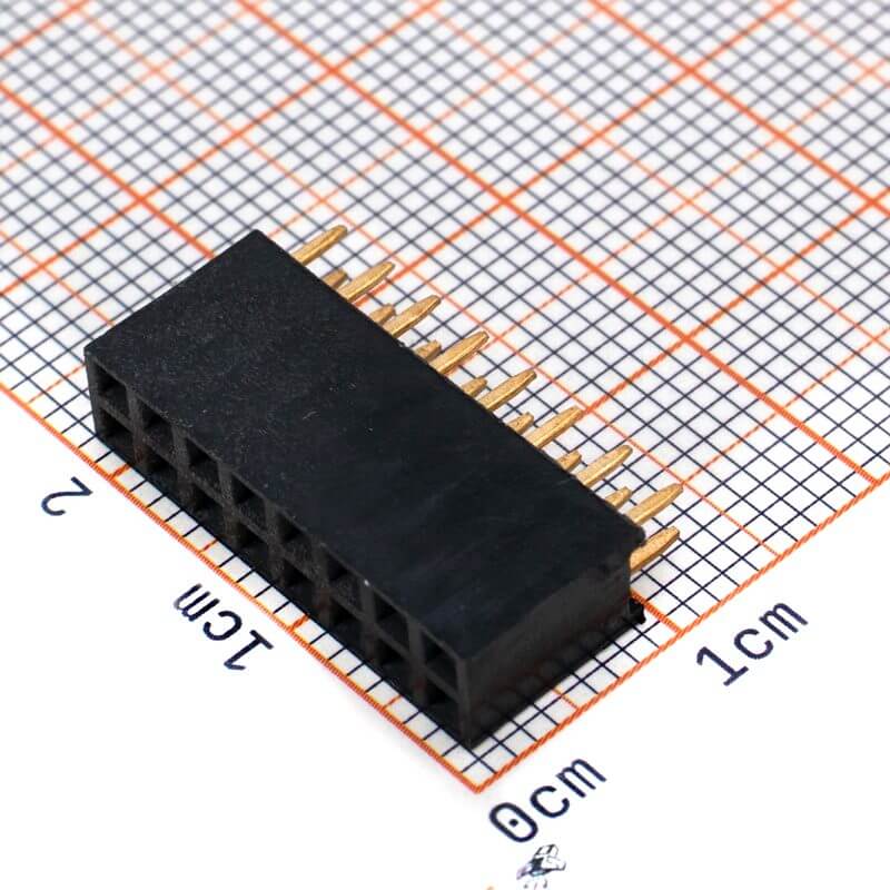 Tira Header Hembra Doble 2.54mm - 2X8