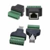 Conector RJ45 Macho y Hembra con Bloque Terminales