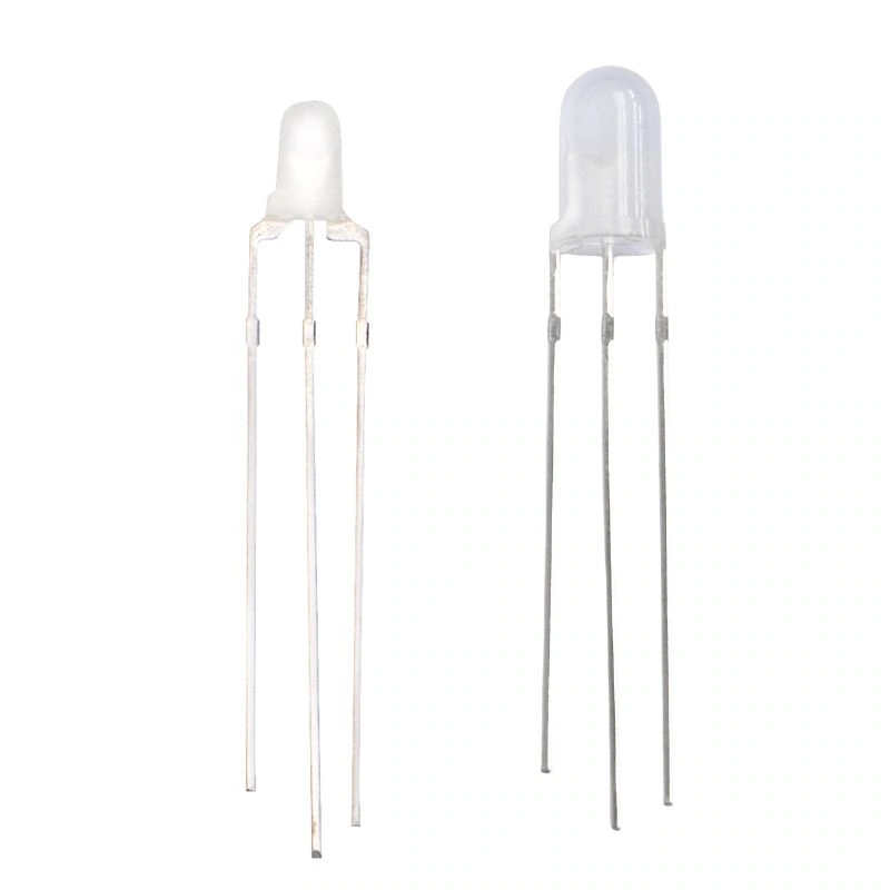 Led Bicolor 3mm y 5nm Cátodo Común