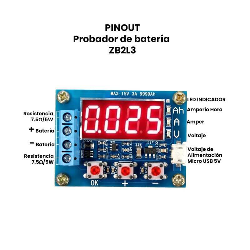 ZB2L3 Probador de batería - Imagen 2