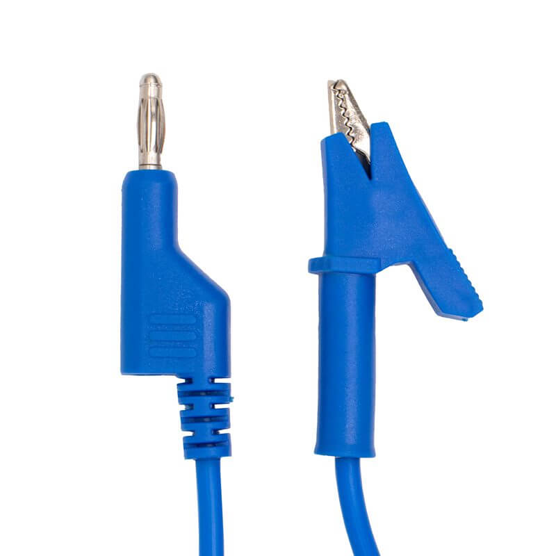 Cables Caimán - Banana 1000V/15A - Azul