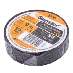 Cinta de Aislar 9m x 19mm Negro