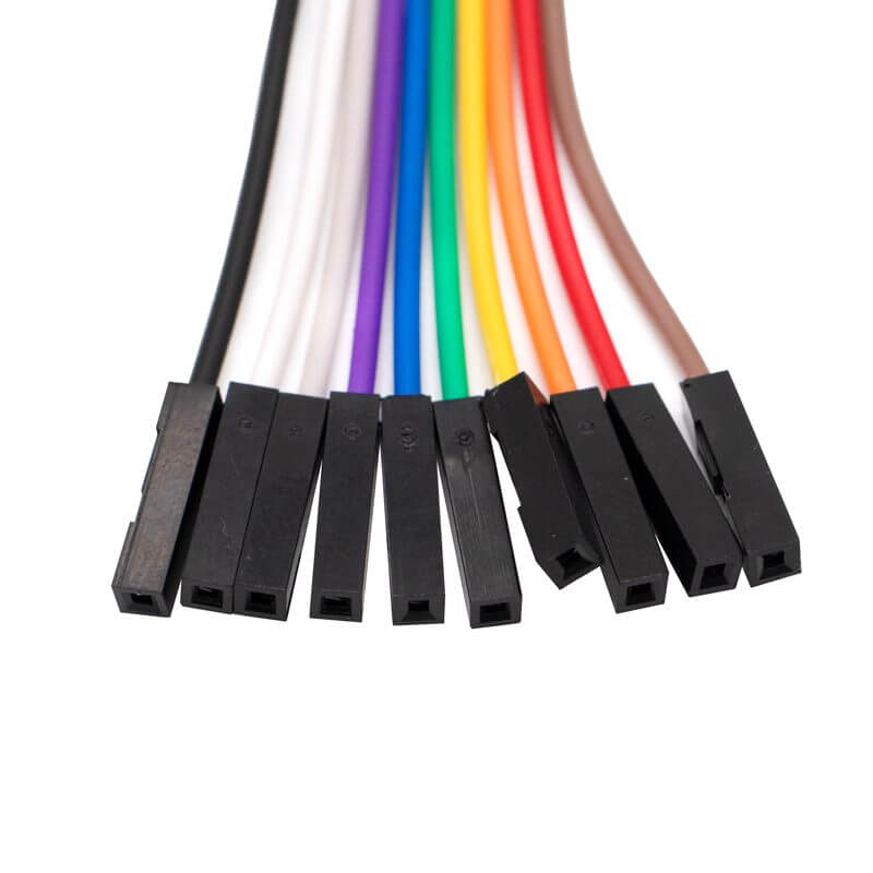 10 Cables Dupont Caiman 20cm Macho / Hembra - Hembra