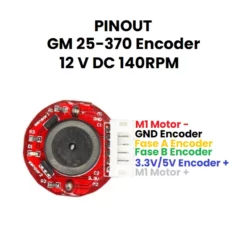 GM 25-370 Encoder 12V DC 140RPM Pinout
