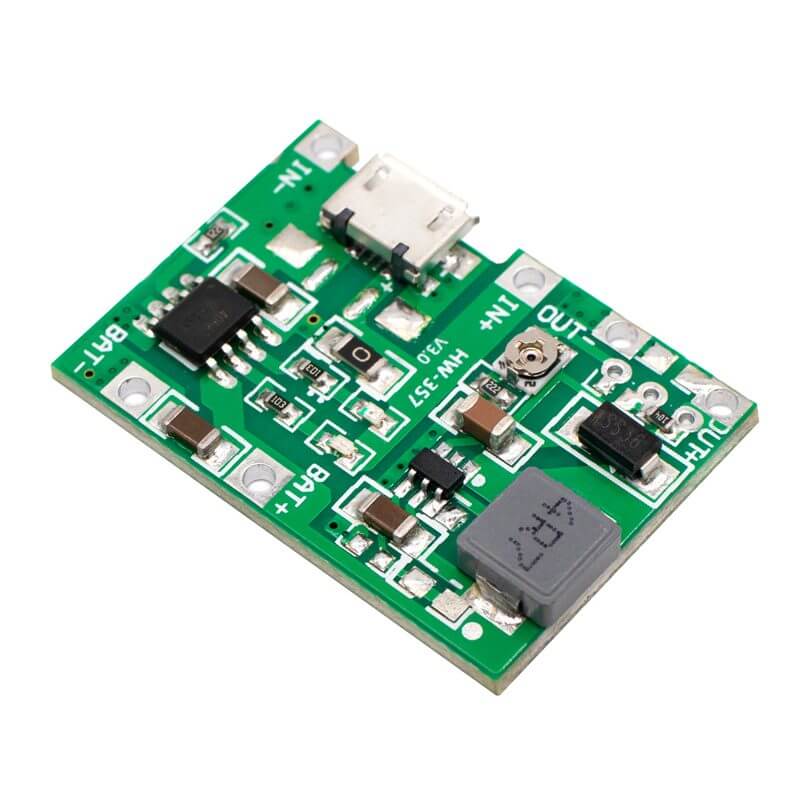 TP4056 con Boost Step Up Cargador de Baterías Li-Ion / LiPo