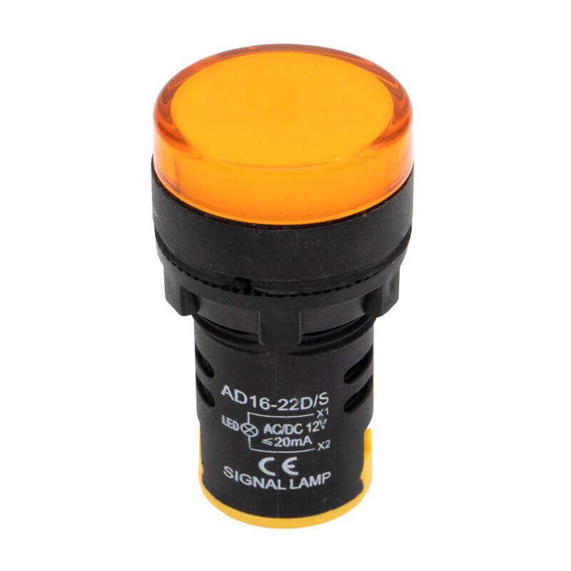 Indicador de Luz Verde amarillo Rojo 12V