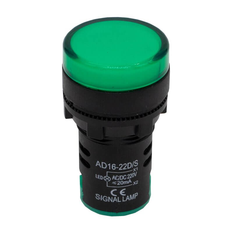Indicador de Luz Verde 220V