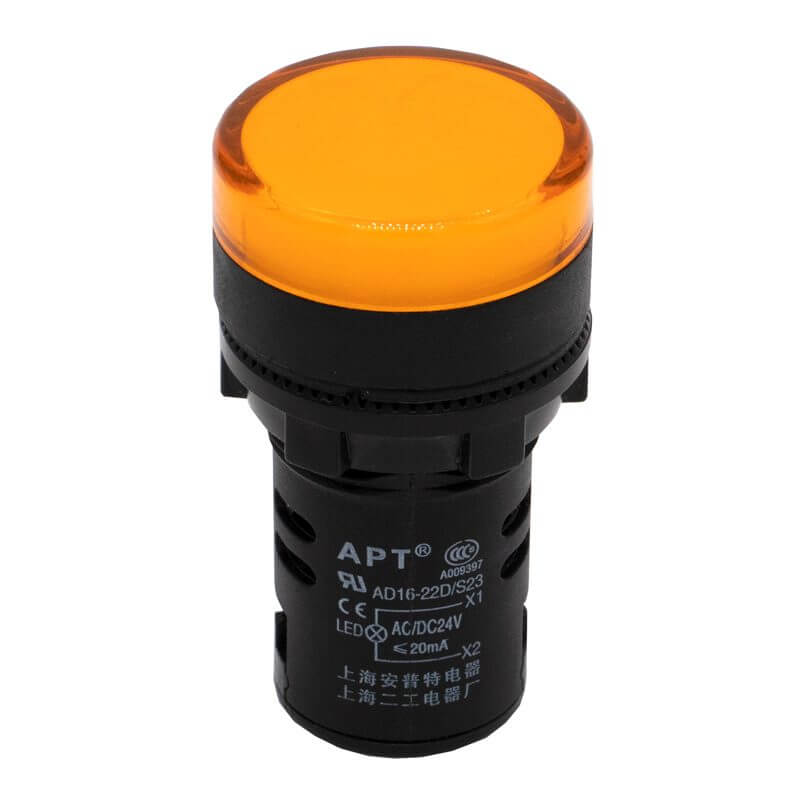 Indicador de Luz Amarillo 24V