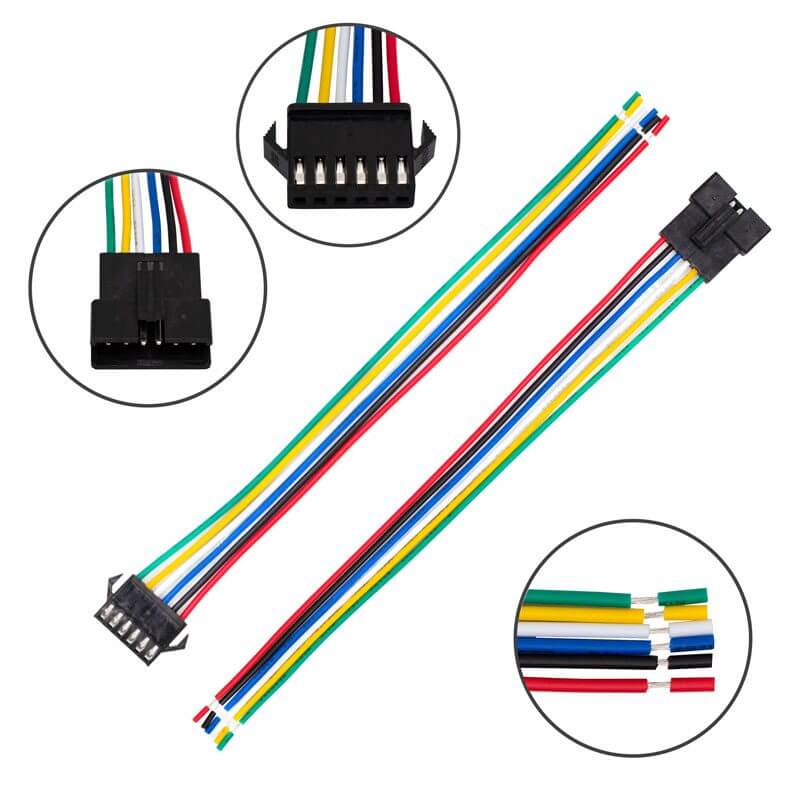 Conectores SM2.54mm con cable 24AWG 15cm - 6 P