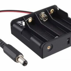 Porta Pilas AA Con Plug Para 4 Pilas