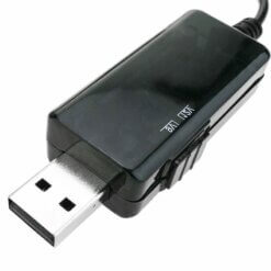 KWS-912V Cable de Alimentación USB a DC 5.5/3.5mm de 5V a 9V/12V