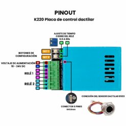 R503 Sensor Dactilar Pinout