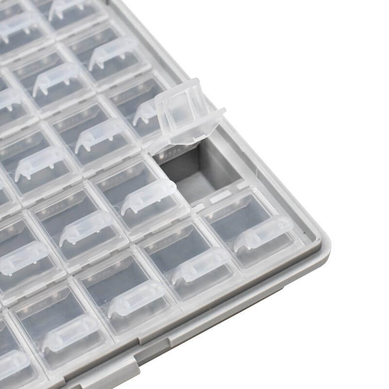 Caja Organizadora para SMD 128 Compartimientos
