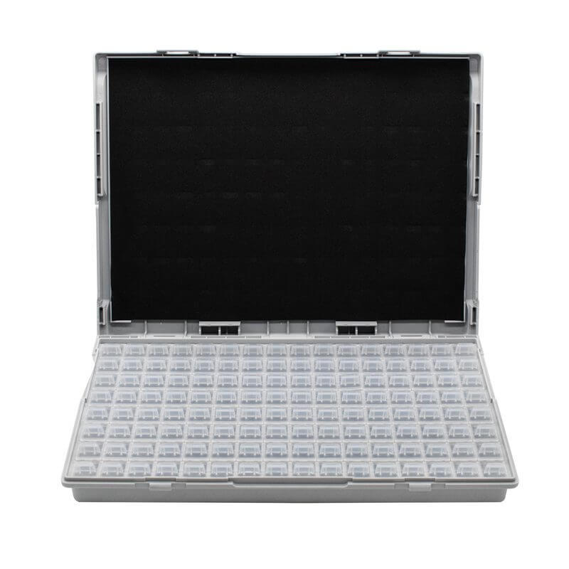 Caja Organizadora para SMD 128 Compartimientos