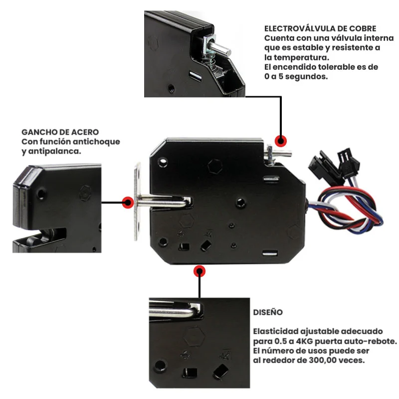 Cerradura Eléctrica XG-07C V6