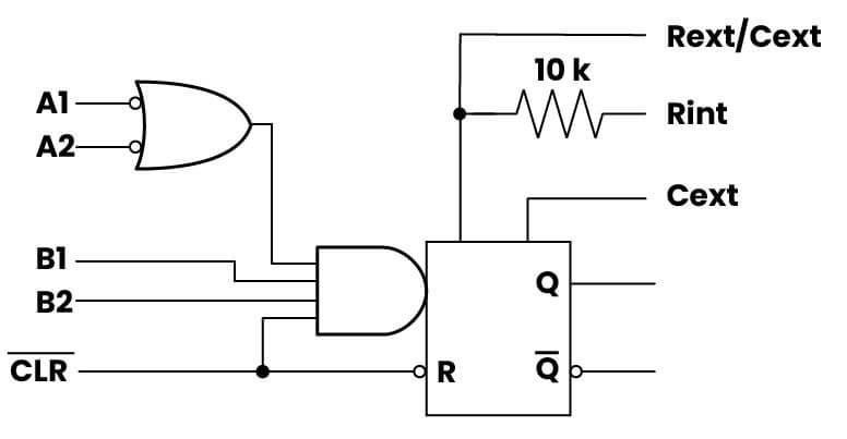 74LS122 Multivibrador Monoestable Retriggerable