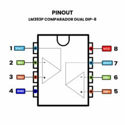 LM393P PDIP-8 Pinout