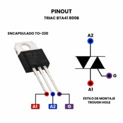 Triac BTA41-800B Pinout