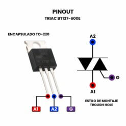 Triac BT137-600E Pinout