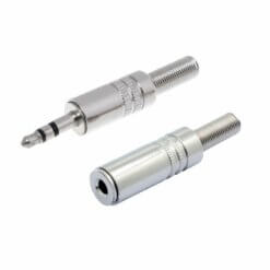 Conector de Audio Estéreo Metálico 3.5mm Plug Jack