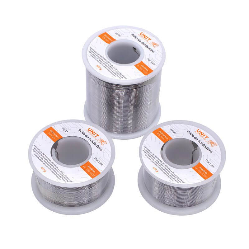 Rollo de Soldadura Estaño con 100/500g y Ø0.6/0.8mm