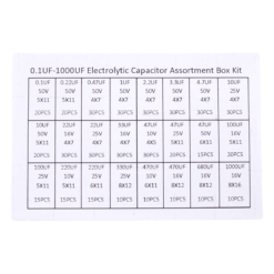 Kit de Capacitores Electrolíticos 510 Piezas 24 Valores