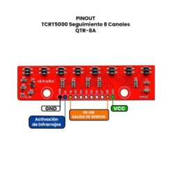 TCRT5000 Módulo de Seguimiento 8 Canales