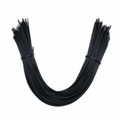 Cable de Alambre Estañado 24AWG 20cm 100 Piezas - Negro