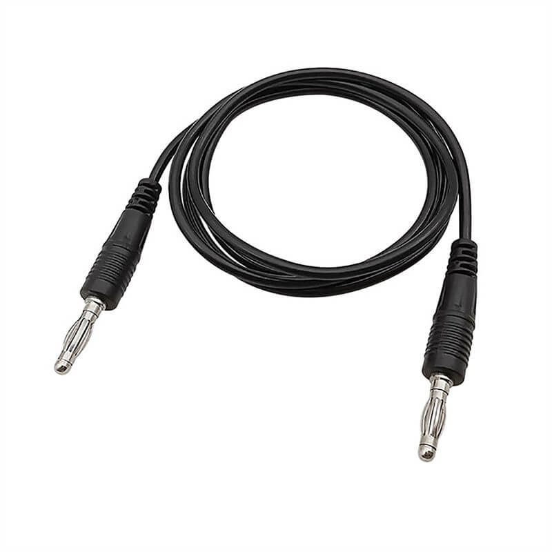 Cable Banana Banana de 4mm Negro