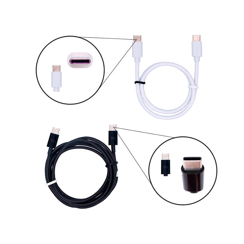 Cable USB Tipo C Carga Rápida 60W Color Negro