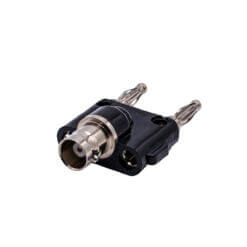 Adaptador BNC Hembra a Conector Banana Doble