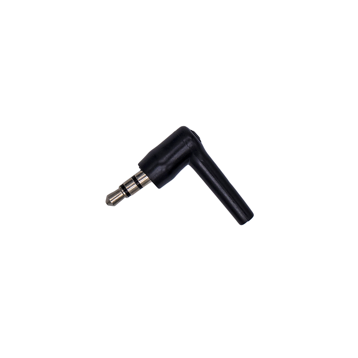Conector Estéreo de 3.5mm 90 grados Niquelado Negro - Imagen 6