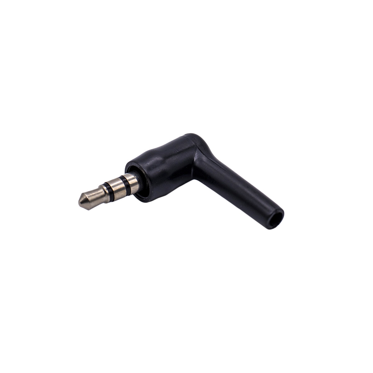 Conector Estéreo de 3.5mm 90 grados Niquelado Negro - Imagen 5