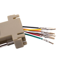 Adaptador RJ45 Hembra a Conector DB9 Hembra
