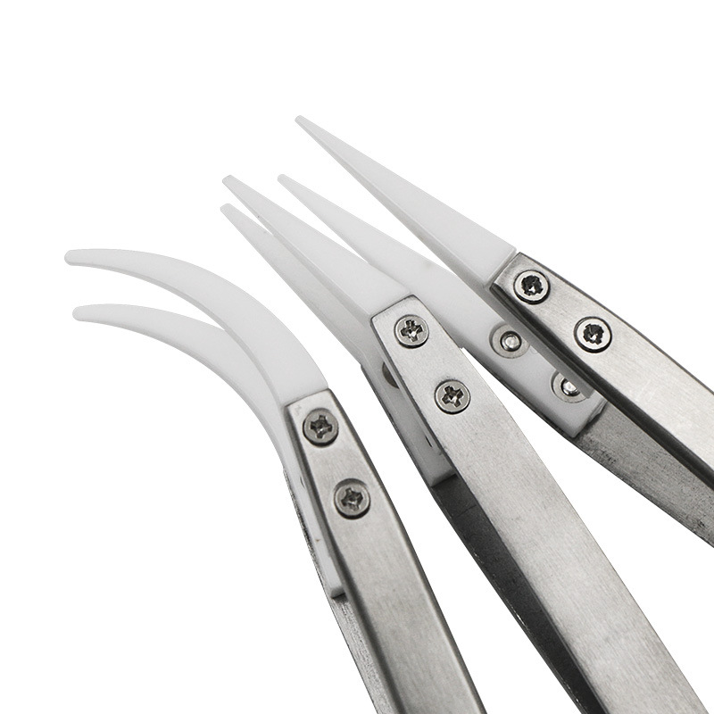 Set de Pinzas con Punta de Cerámica