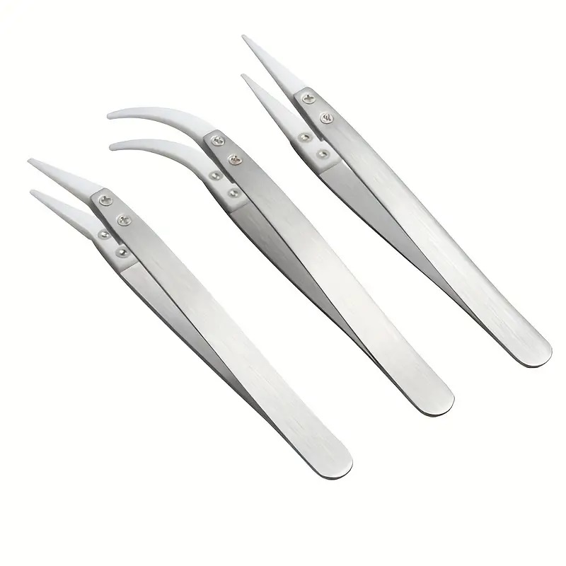 Set de Pinzas con Punta de Cerámica
