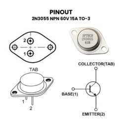 2N3055 NPN Pinout