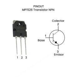 Alternative view of MN1526 Transistor NPN 260V 15A TO-3P