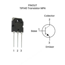 Alternative view of TIP140 Transistor NPN 60V 10A TO-3PN
