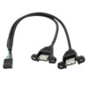Cable USB Dual a Dupont Hembra V1
