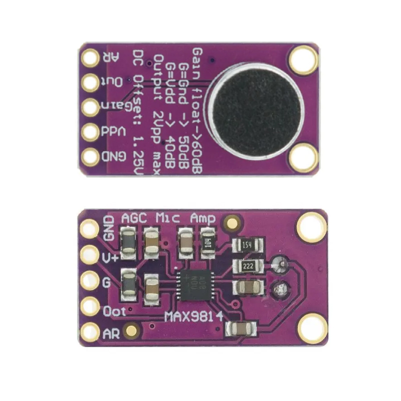 MAX9814 Micrófono con Amplificador