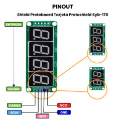 74HC595 Display 7 Segmentos 2-3-4 Digitos-Pinout