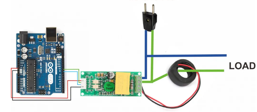 AR4189 - PZEM-004T Medidor de Energía Eléctrica AC 100A con Cable USB IA