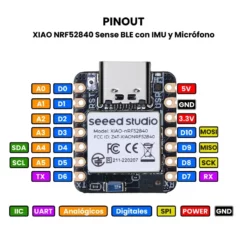 XIAO NRF52840 Sense Pinout 16