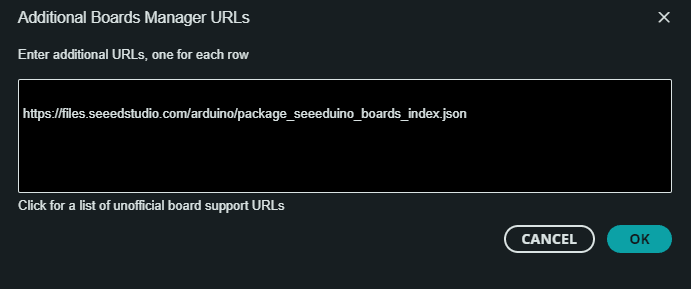 ruta de trajetas XIAO