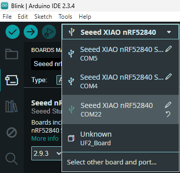 tarjeta y puerto COM arduino IDE