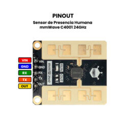 Sensor de Presencia Humana mmWave C4001 24GHz Pinout
