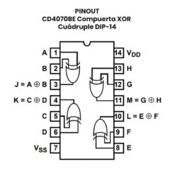 CD4070BE Compuerta XOR Cuádruple
