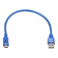 Cable USB C 2.0 30cm Azul