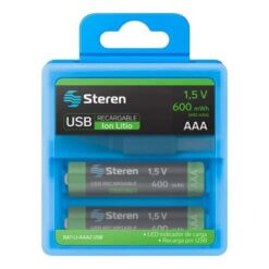 Baterías Recargables USB AAA